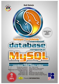 Belajar otodidak membuat database menggunakan MYSQL