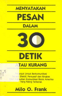 Menyatakan pesan dalam 30 detik atau kurang