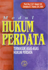 Modul hukum perdata : termasuk asas asas hukum perdata