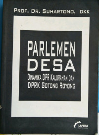 Parlemen desa : dinamika DPR kalurahan DPRK gotong royong