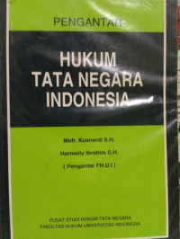 Pengantar hukum tata negara Indonesia