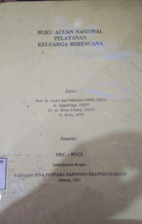 Buku Acuan Nasional Pelayanan Keluarga Berencana