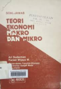 Soal-jawab Teori ekonomi makro dan mikro