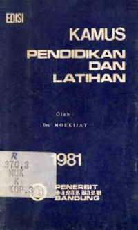 Image of Kamus pendidikan dan latihan