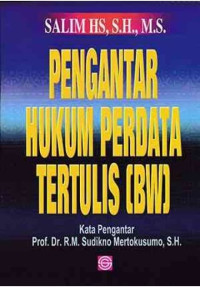 Image of Pengantar hukum perdata tertulis (bw)