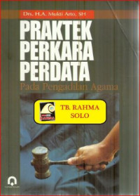 Image of Praktek perkara perdata : pada pengadilan agama