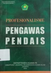 Image of Profesionalisme pengawas pendais