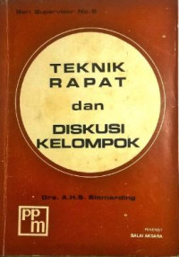 Image of Teknik rapat dan diskusi kelompok