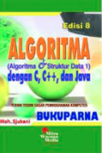Image of Algoritma : (algoritma & struktur data 1) = dengan C, C++, dan java