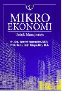 Image of Mikro ekonomi : untuk manajemen