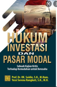 Image of Hukum investasi dan pasar modal